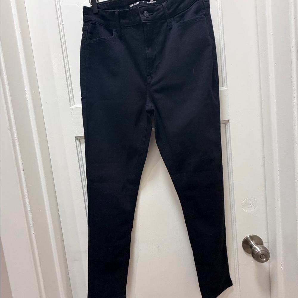 Old Navy High-Waisted Skinny Jeans – Black – Size 8 – NWOT